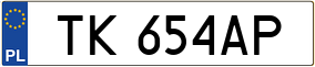 Trailer License Plate